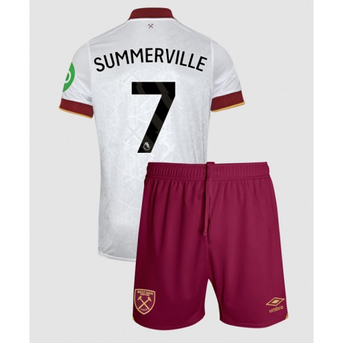 Dres West Ham United Crysencio Summerville #7 Rezervni za djecu 2024-25 Kratak Rukav (+ kratke hlače)